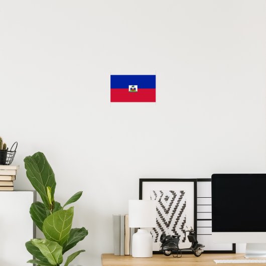 Poster Drapeau d'Haïti (Bureau à domicile)