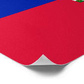 Poster Drapeau d'Haïti (Coin)