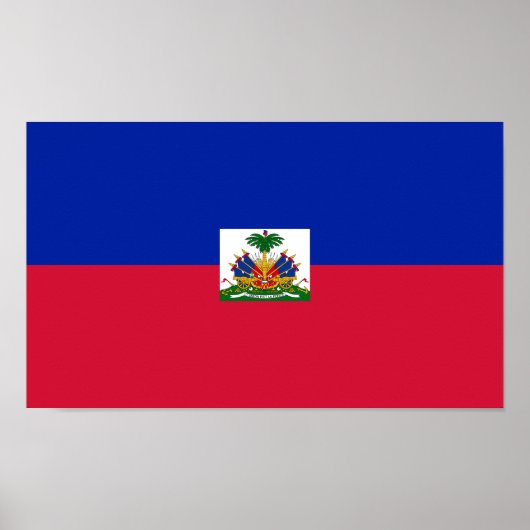 Poster Drapeau d'Haïti (Devant)