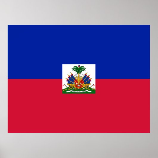 Poster Drapeau d'Haïti (Devant)