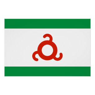 Poster Drapeau d'Ingushetia