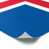 Poster Drapeau d'Islande (Coin)