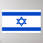 Poster Drapeau d'Israël (Devant)