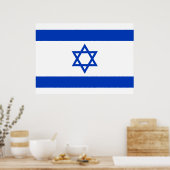 Poster Drapeau d'Israël (Cuisine)
