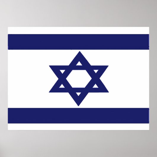 Poster Drapeau d'Israël (Devant)