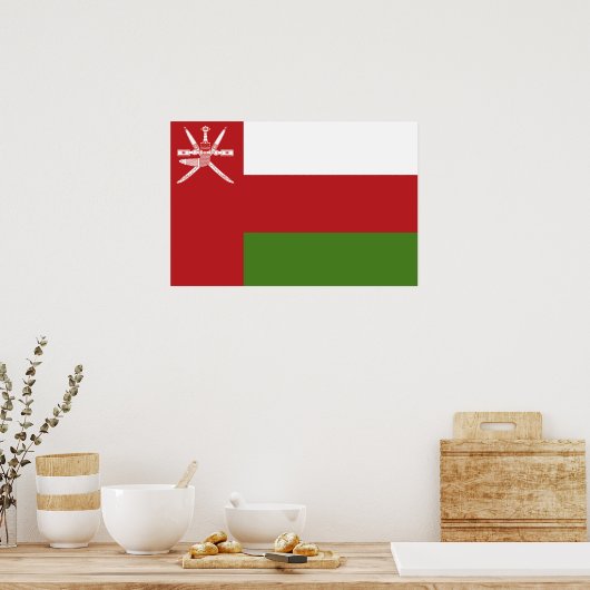 Poster Drapeau d'Oman (Cuisine)