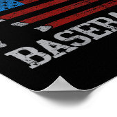 Poster Drapeau Drapeau Des Femmes Baseball Croisé Bateaux (Coin)