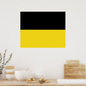 Poster Drapeau du Bade-Wurtemberg (État allemand) (Cuisine)