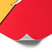 Poster Drapeau du Bhoutan (Coin)