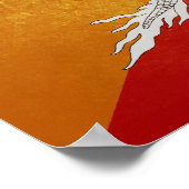 Poster Drapeau du Bhoutan (Coin)