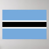 Poster Drapeau du Botswana (Devant)