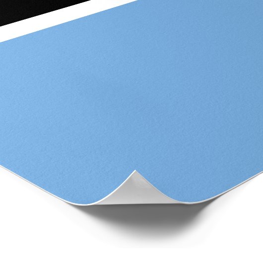 Poster Drapeau du Botswana (Coin)