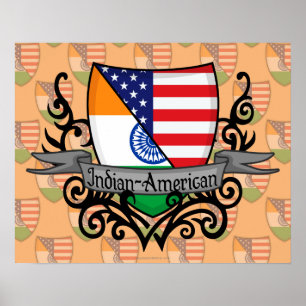 Poster Drapeau du Bouclier indien