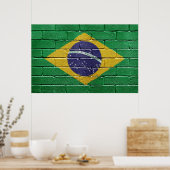 Poster Drapeau du Brésil (Cuisine)