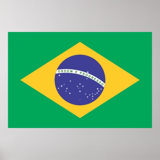Poster Drapeau du Brésil (Devant)