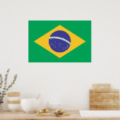 Poster Drapeau du Brésil (Cuisine)