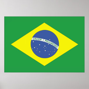 Poster Drapeau du Brésil