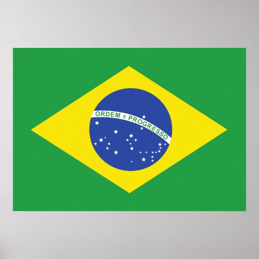 Poster Drapeau du Brésil (Devant)