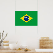 Poster Drapeau du Brésil (Cuisine)