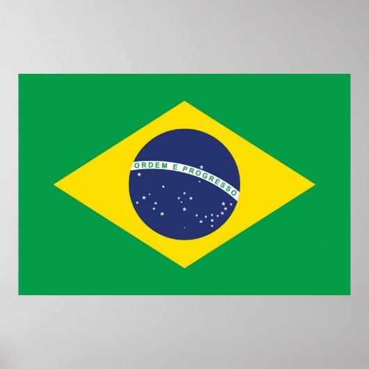 Poster Drapeau du Brésil (Devant)