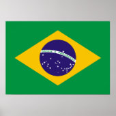 Poster Drapeau du Brésil Bandeira do Brasil (Devant)