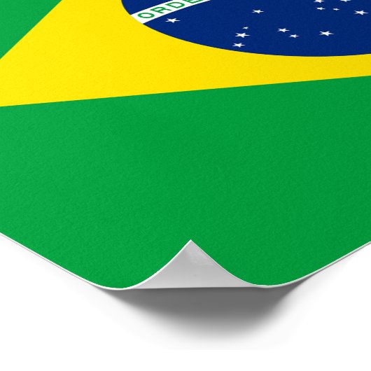 Poster Drapeau du Brésil - Bandeira do Brasil (Coin)