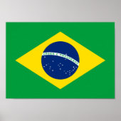 Poster Drapeau du Brésil - Bandeira do Brasil (Devant)