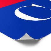 Poster Drapeau du Cambodge (Coin)