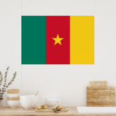 Poster Drapeau du Cameroun (Cuisine)