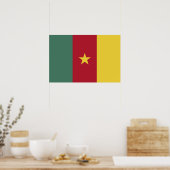 Poster drapeau du Cameroun (Cuisine)