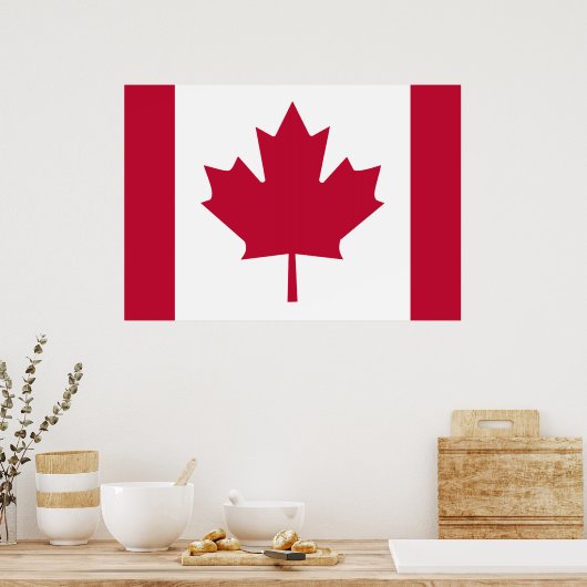 Poster Drapeau du Canada (Cuisine)