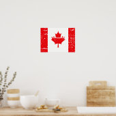POSTER DRAPEAU DU CANADA (Cuisine)