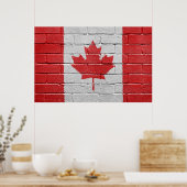 Poster Drapeau du Canada (Cuisine)
