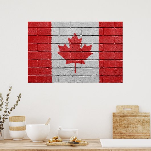 Poster Drapeau du Canada (Cuisine)