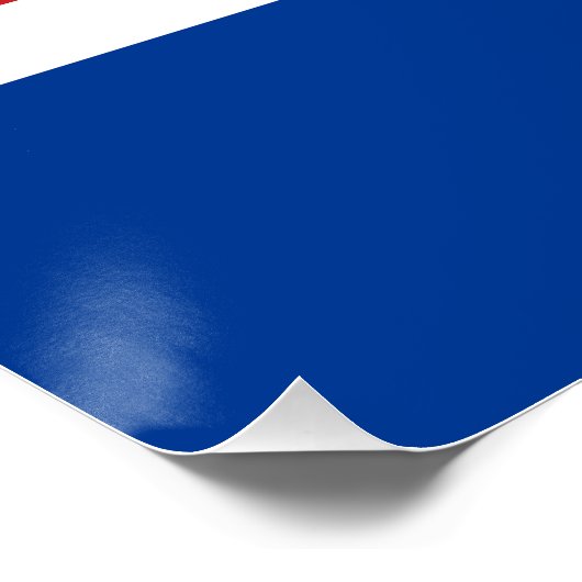 Poster Drapeau du Cap-Vert (Coin)