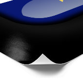 Poster Drapeau du Cap-Vert (Coin)