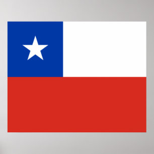 Poster Drapeau du Chili