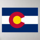 Poster Drapeau du Colorado (Devant)