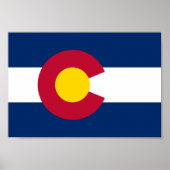 Poster Drapeau du Colorado (Devant)