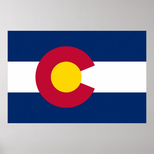 Poster Drapeau du Colorado (Devant)