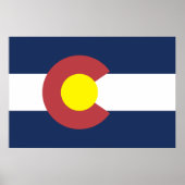 Poster Drapeau du Colorado (Devant)