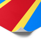 Poster Drapeau du Congo (Coin)