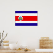 Poster Drapeau du Costa Rica (Cuisine)