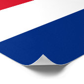 Poster Drapeau du Costa Rica (Coin)