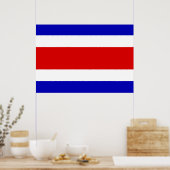 Poster Drapeau du Costa Rica (Cuisine)