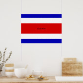 Poster Drapeau du Costa Rica (Cuisine)