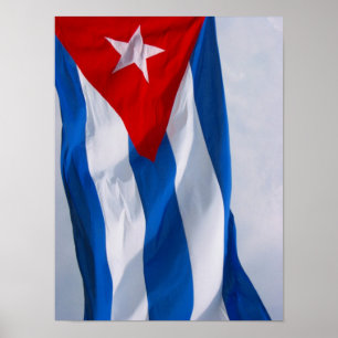 Poster drapeau du Cuba