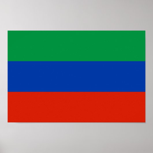 Poster Drapeau du Daghestan (Devant)