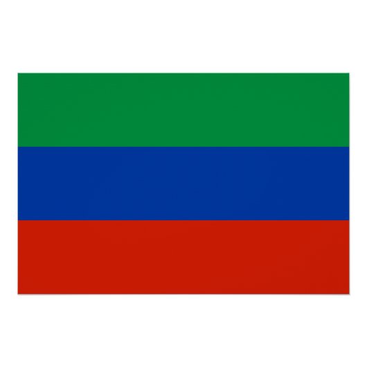 Poster Drapeau du Daghestan (Devant)