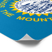 Poster Drapeau du Dakota du Sud (Coin)